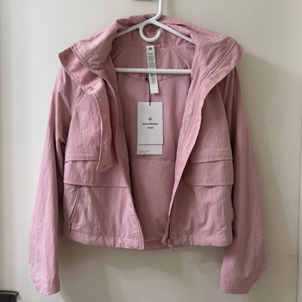 NWT lululemon Always Effortless Classic-Fit Jacket (Pink Haze 0)